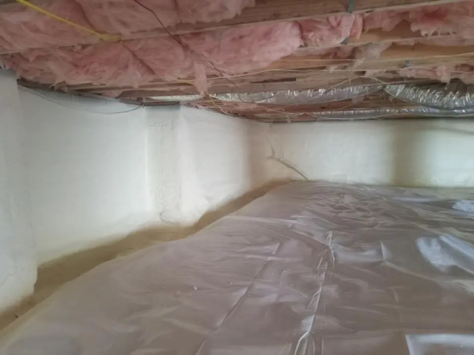 Crawl space encapsulation with closed-cell spray foam for Attic Insulation in Lake Arbor